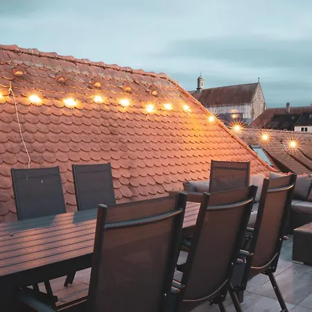 140qm Luxurioeses Penthouse Mitten In Schwaebisch Gmuend, 70qm Dachterrasse & Top-lage, Mit Whirpool, Jetzt Buchen! *