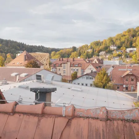 140qm Luxurioeses Penthouse Mitten In Schwaebisch Gmuend, 70qm Dachterrasse & Top-lage, Mit Whirpool, Jetzt Buchen! Schwaebisch Gmuend